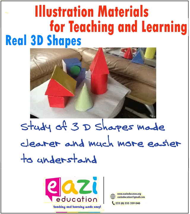 Real 3D shapes made for study
