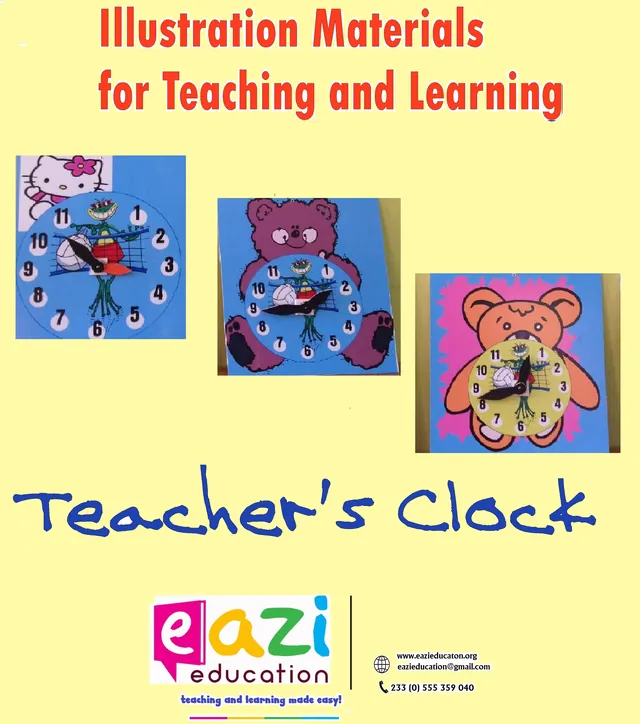 Teacher's clocks in teddy bear and cartoon designs