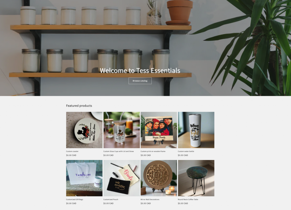 Tess Essentials Website